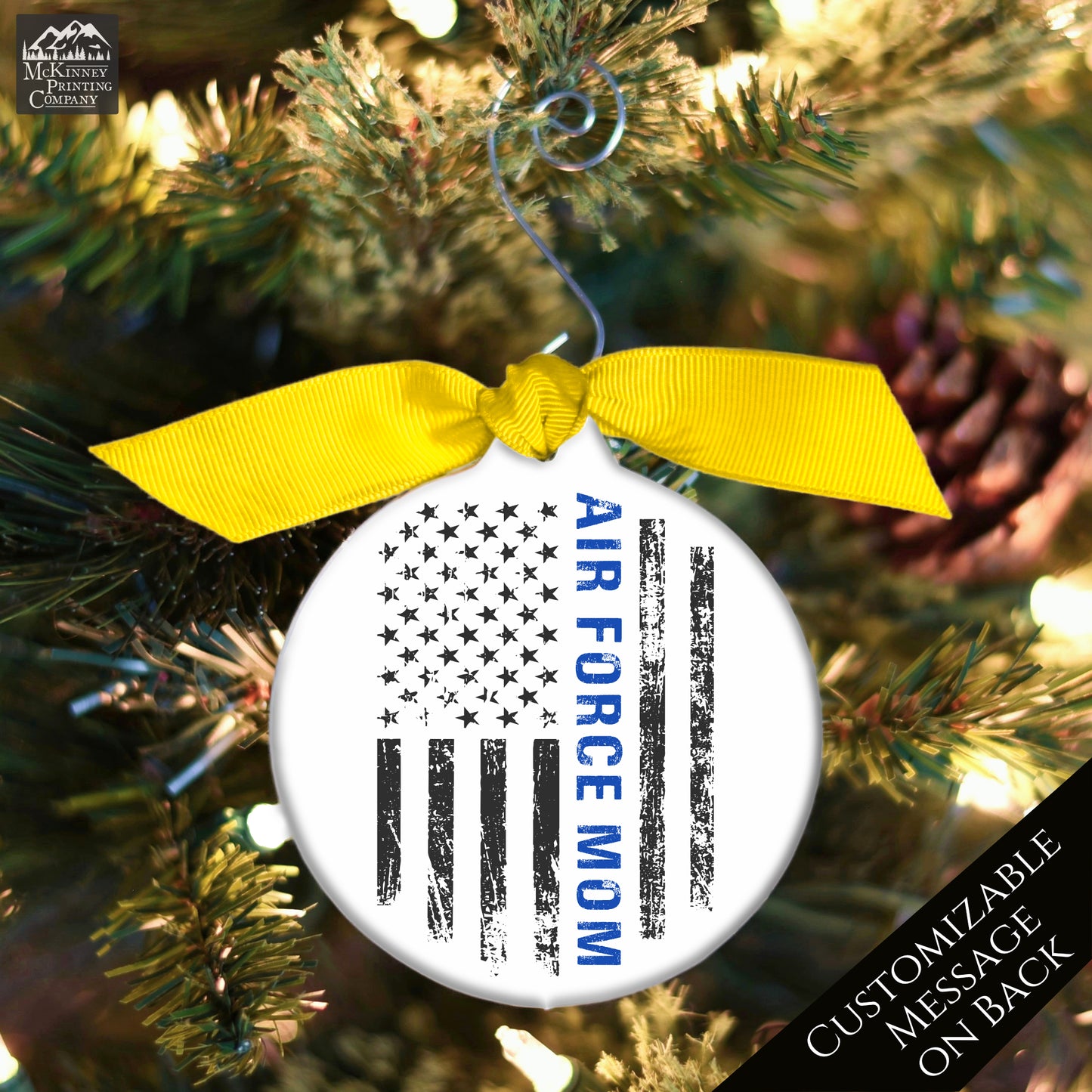 Proud Air Force Mom - Military Ornaments, Christmas, USAF, Gifts