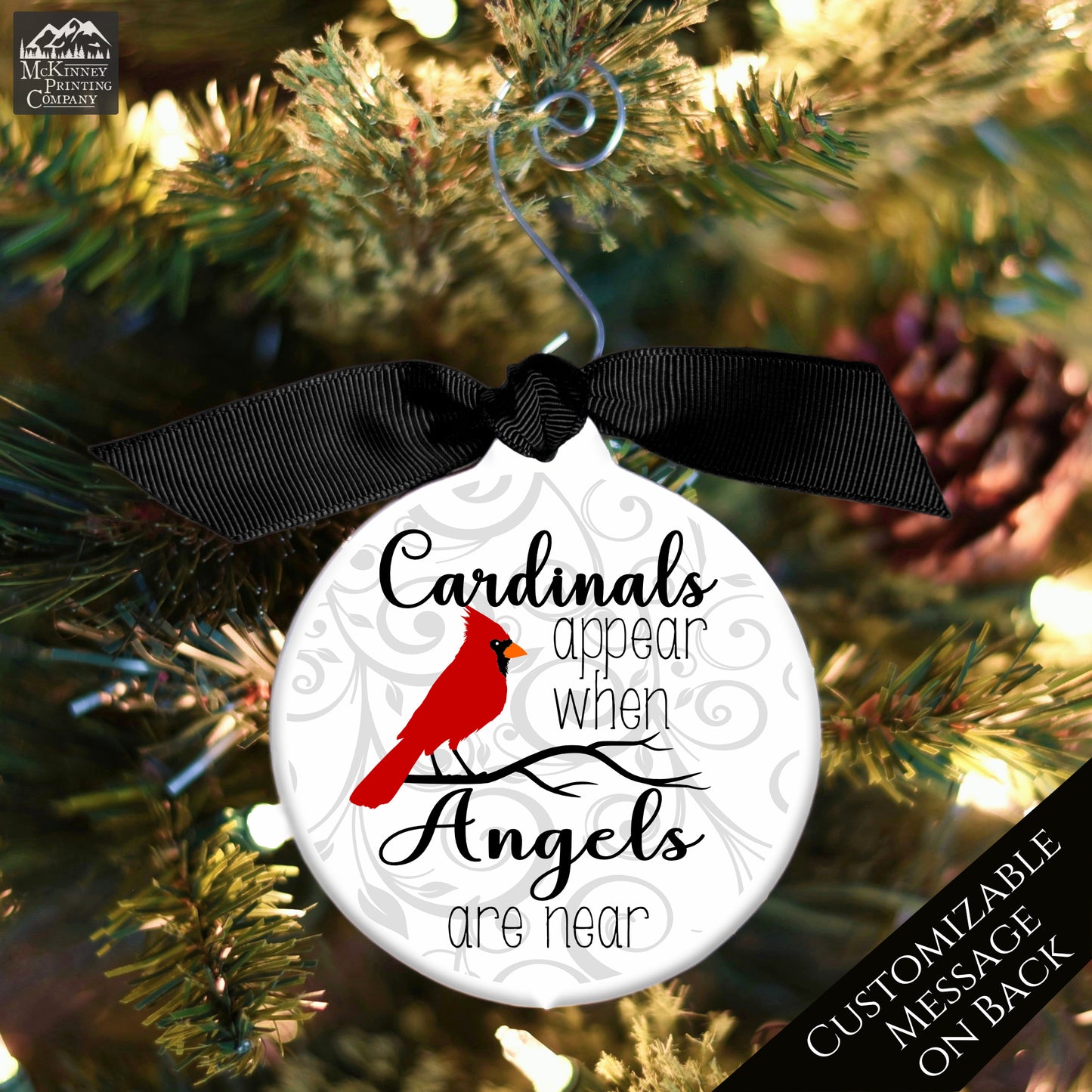 Cardinal Ornament - Christmas Gift, Memorial, Sympathy Gift, Custom