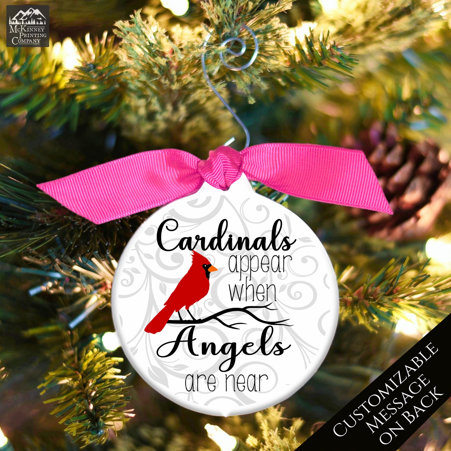 Cardinal Ornament - Christmas Gift, Memorial, Sympathy Gift, Custom