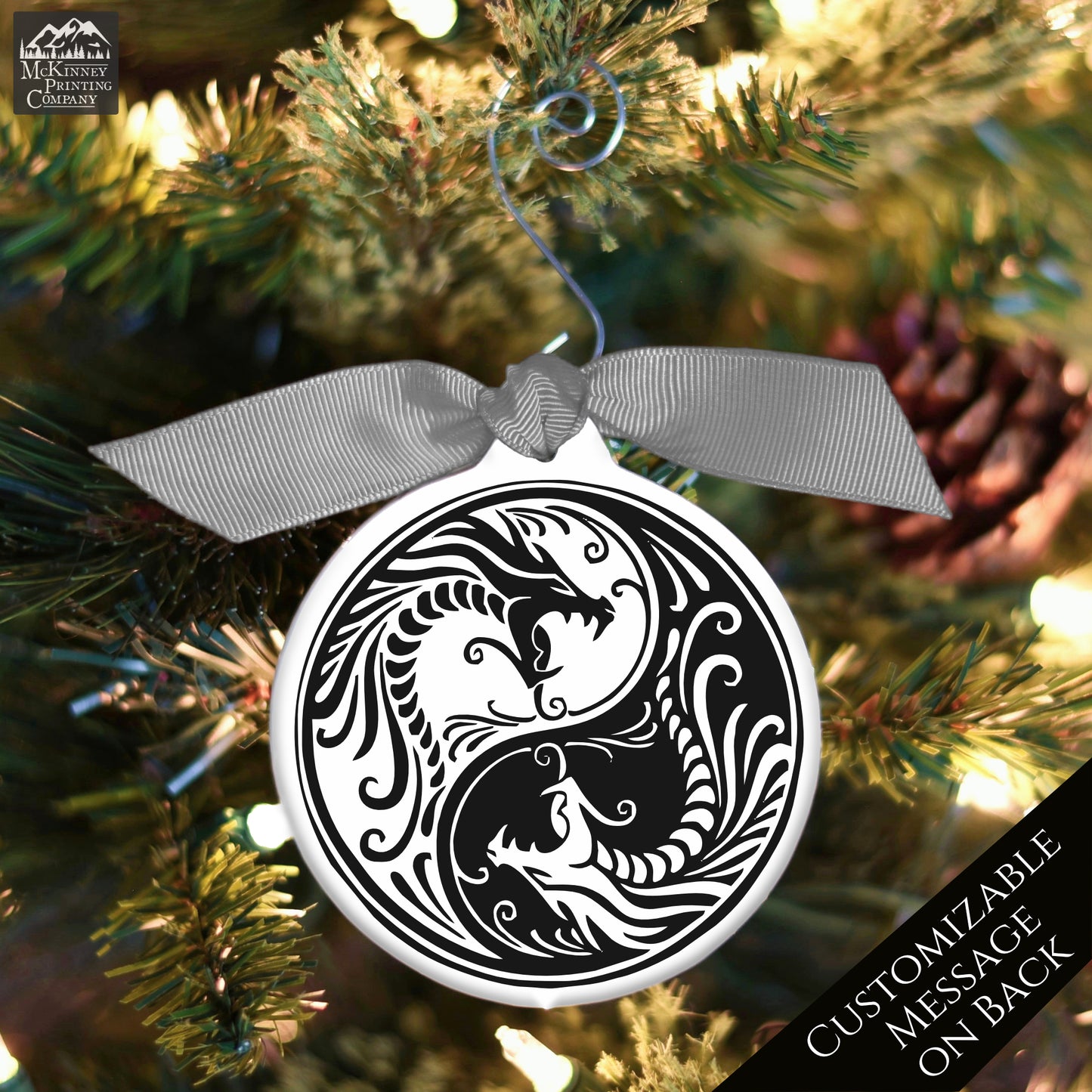 Dragon Ornament - Custom Christmas Gift, Fantasy, Personalized