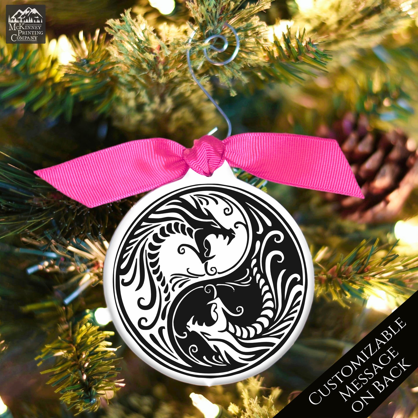 Dragon Ornament - Custom Christmas Gift, Fantasy, Personalized