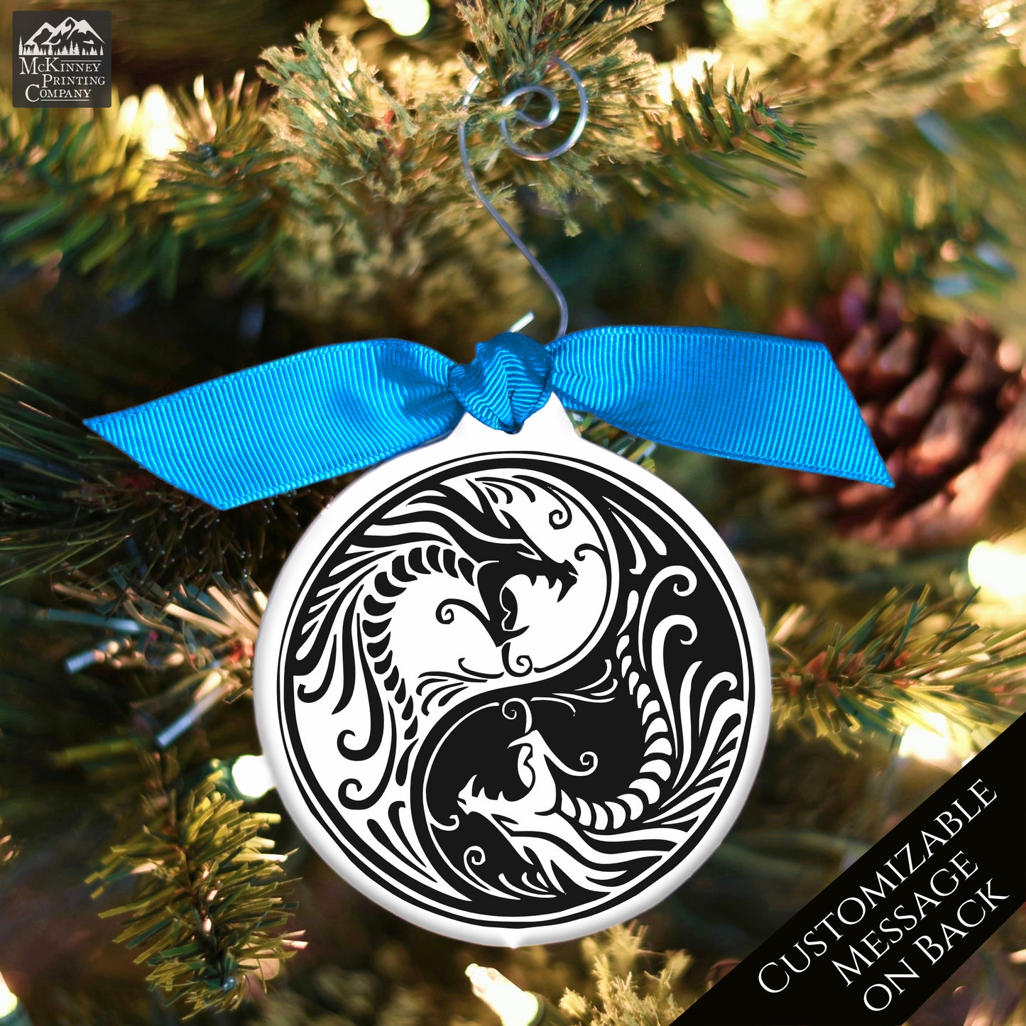 Dragon Ornament - Custom Christmas Gift, Fantasy, Personalized