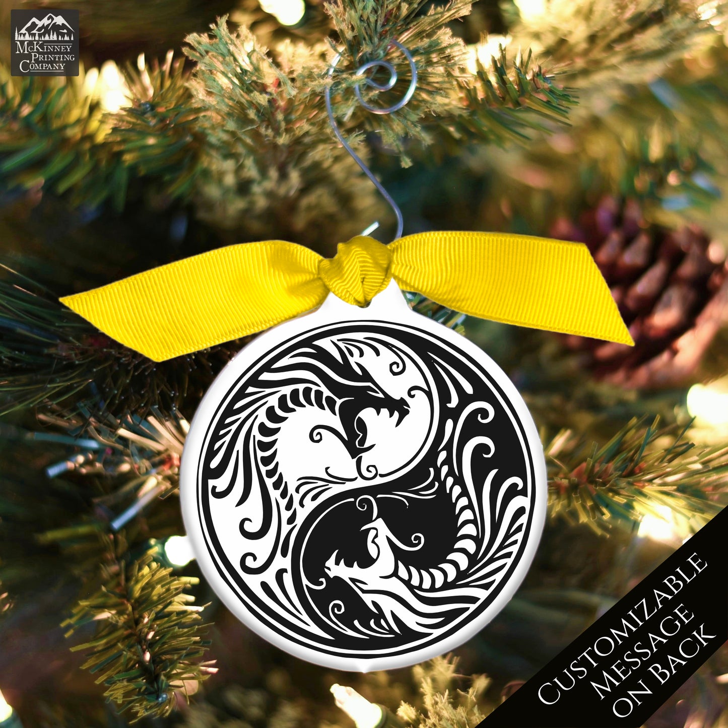 Dragon Ornament - Custom Christmas Gift, Fantasy, Personalized