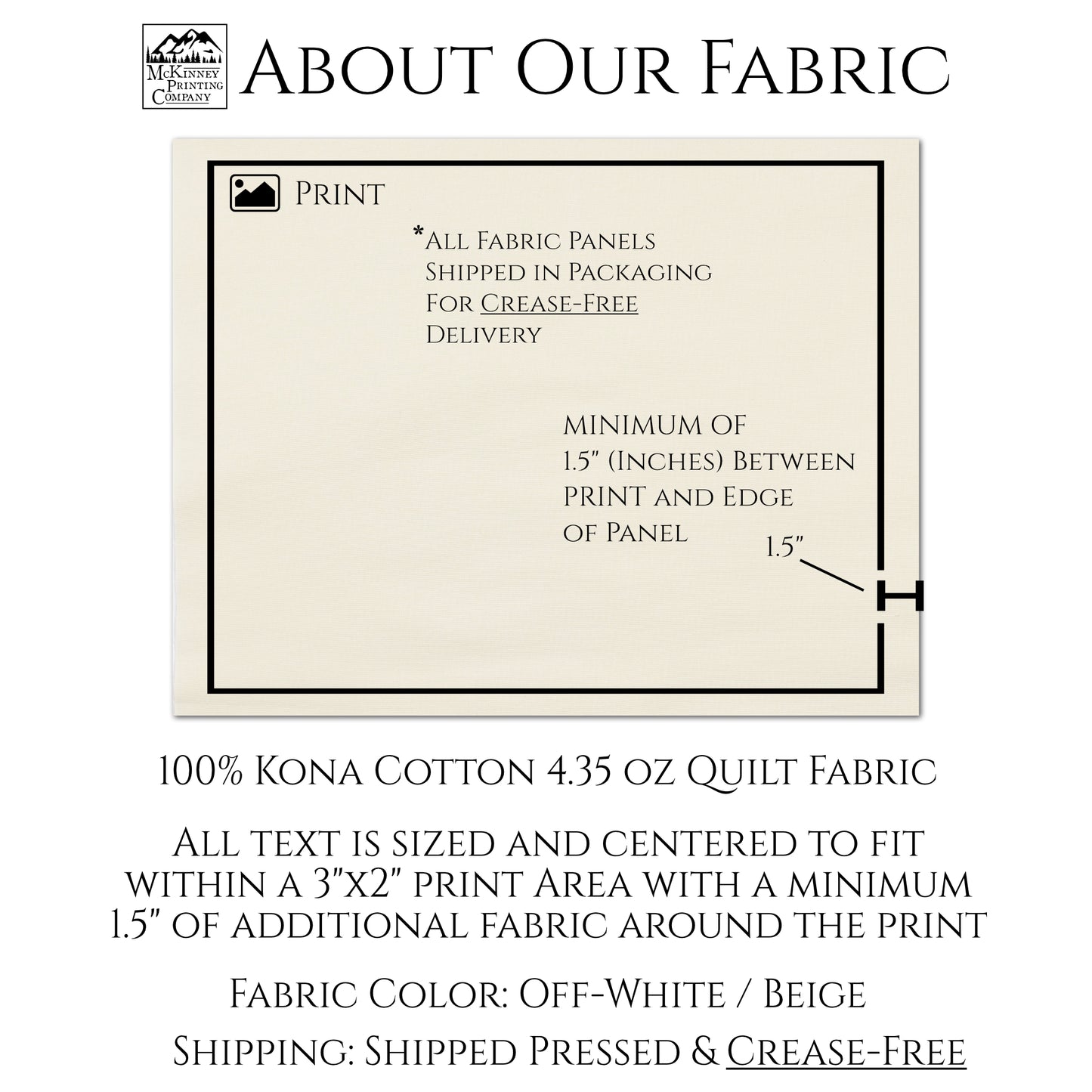 Quilt Label - Fabric Tag, Memory Pillow, Custom, Crafts, Quilting, Handmade - Includes A Single 3x2 Inch Label