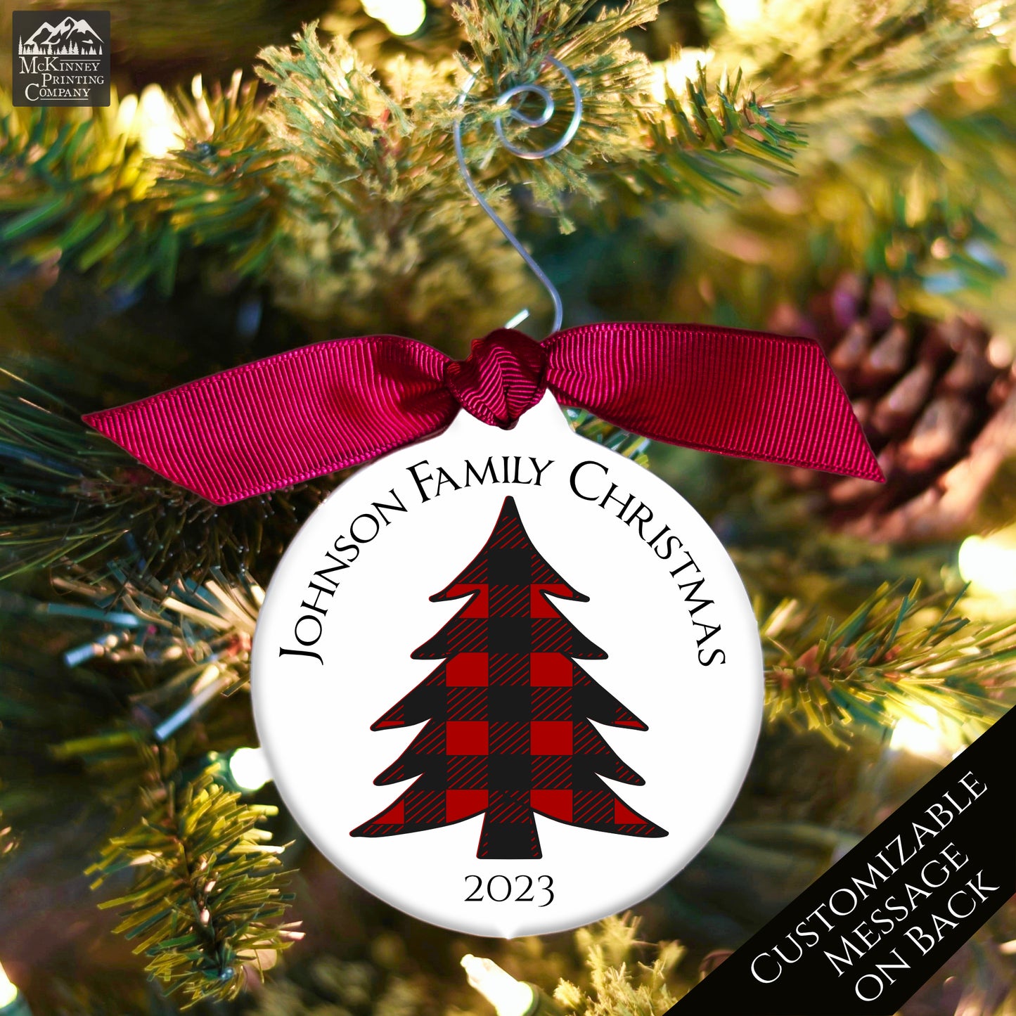 Personalized Family Ornament - Christmas Gift, Custom, Tree Décor