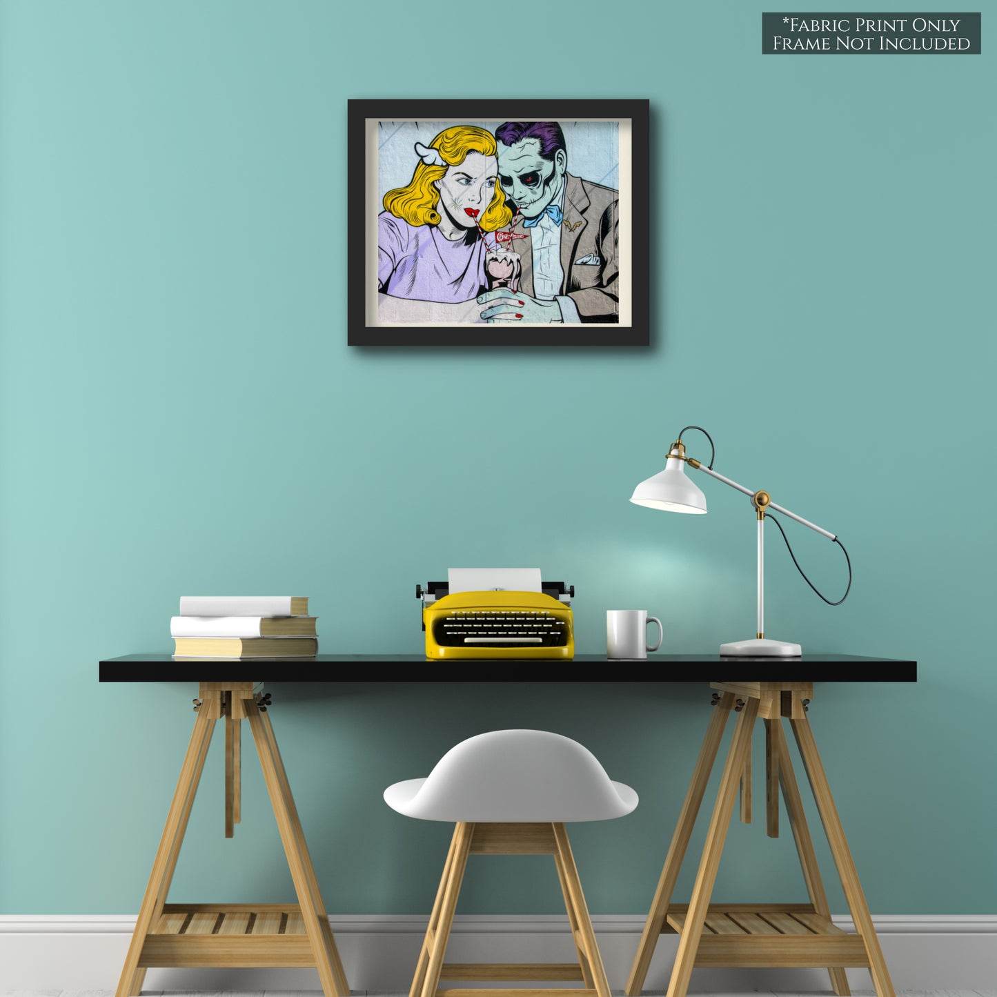 Halloween Fabric - Zombie Print, Pop Art, Kona Cotton Fabric, Quilting, Muslin, Quilt, Wall Art, Abstract