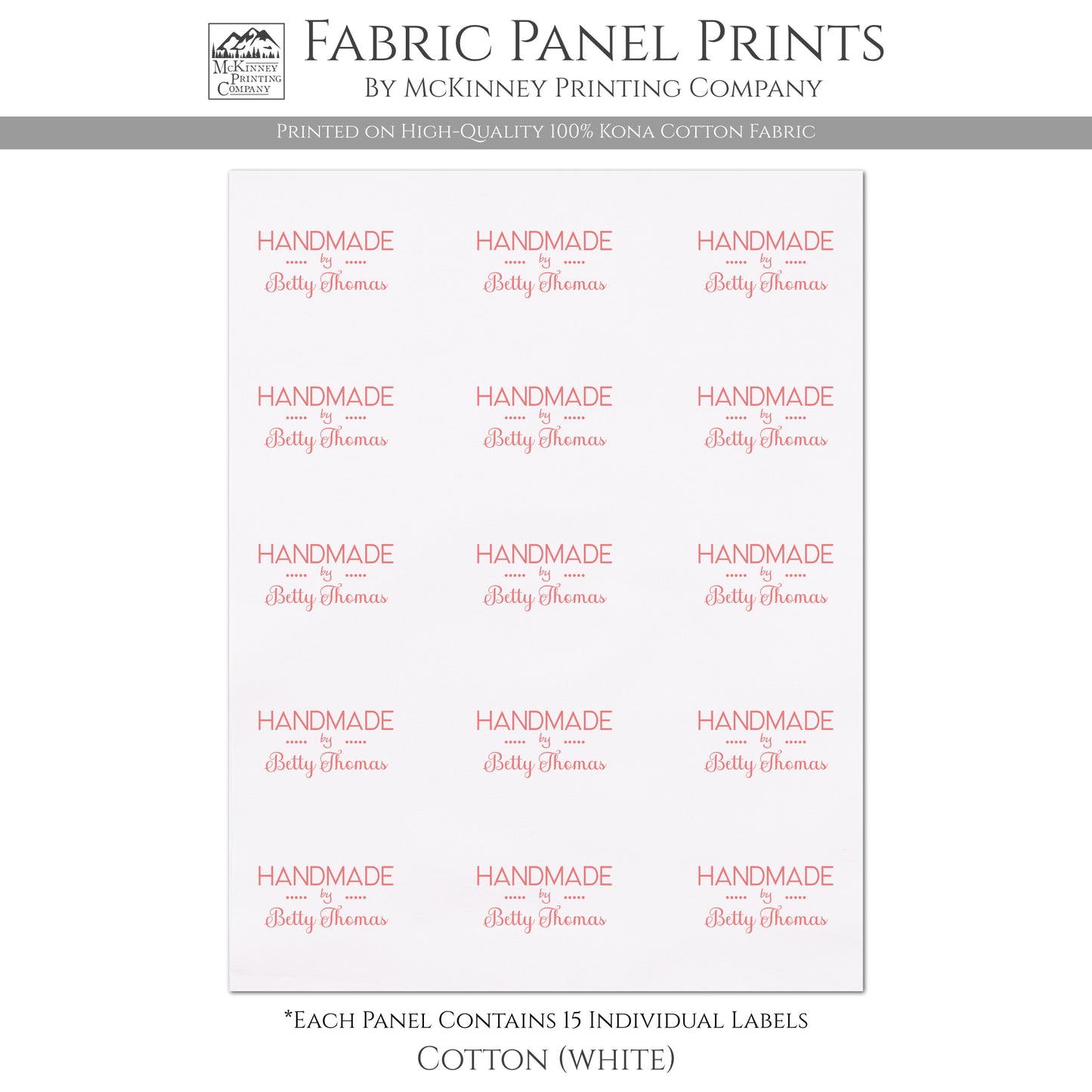 Quilt Labels - Tabs, Handmade, Quilting, Custom Clothing, Handmade, Personalized Name, Sewing