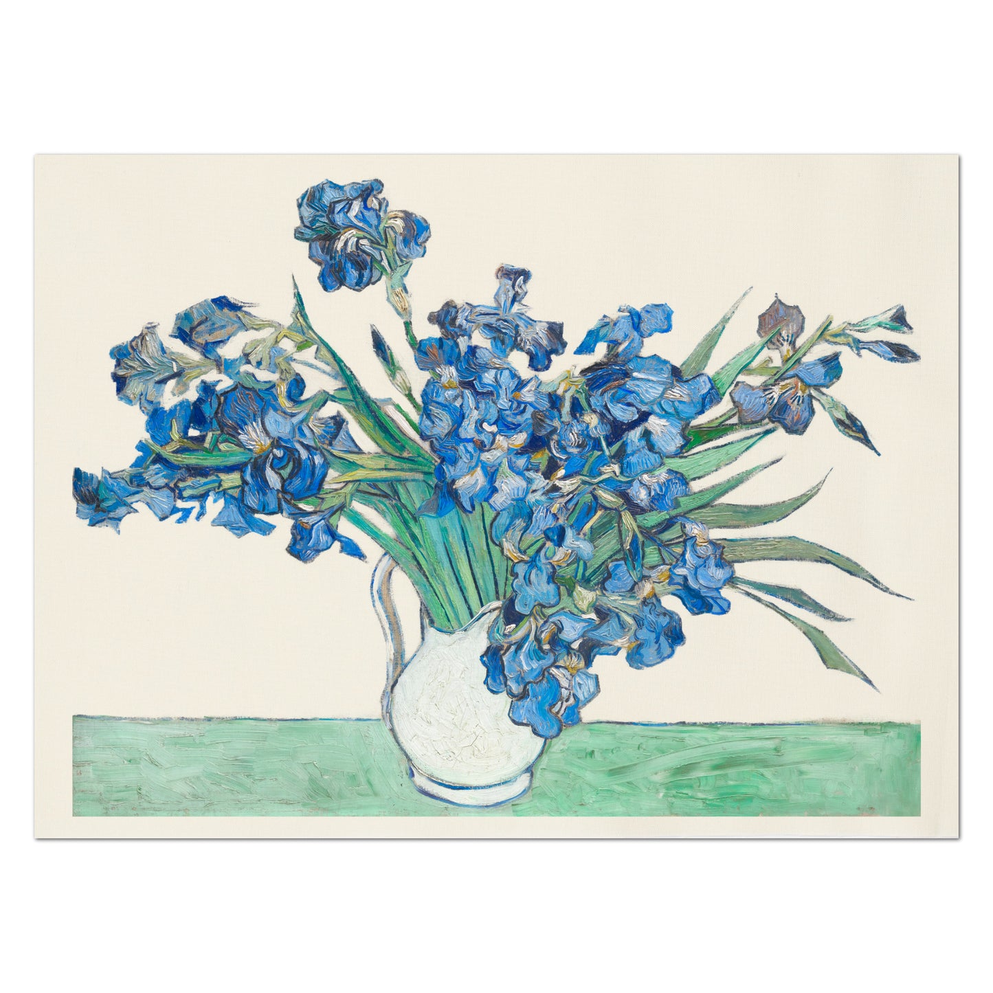 Van Gogh Fabric - Irises, Large Print Fabric, Cotton, Muslin, Canvas, Quilt, Wall Art, Painting