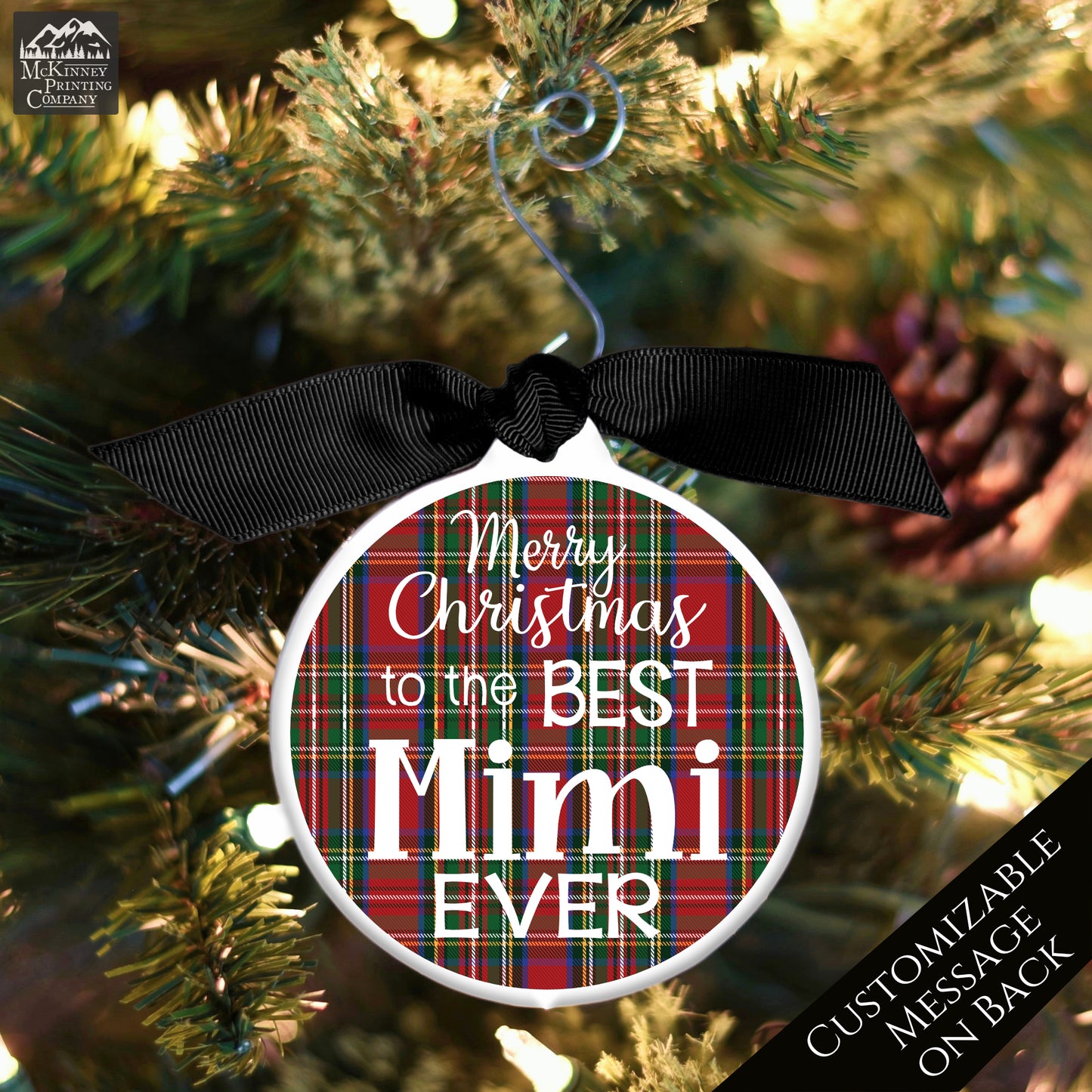 Mimi - Christmas Ornament, Grandma Gift, Bauble - Custom, Personalized