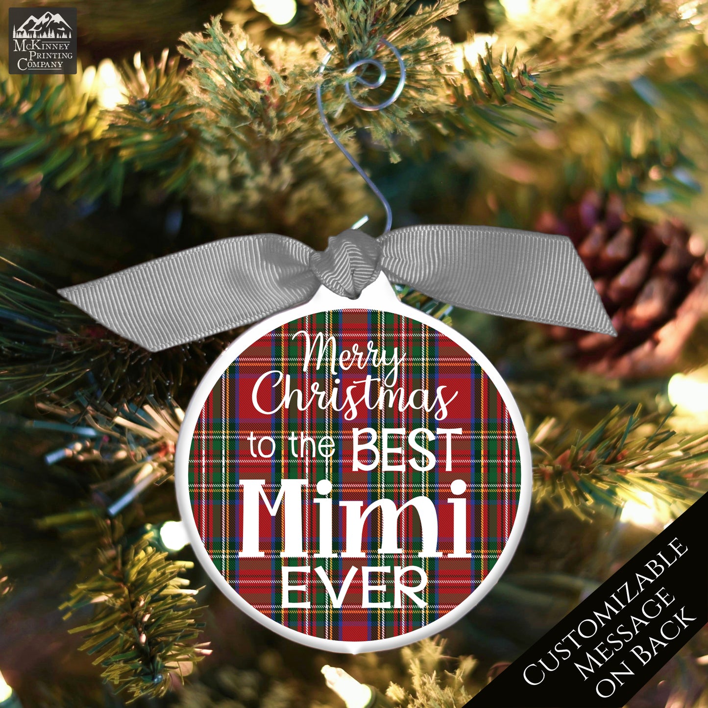 Mimi - Christmas Ornament, Grandma Gift, Bauble - Custom, Personalized