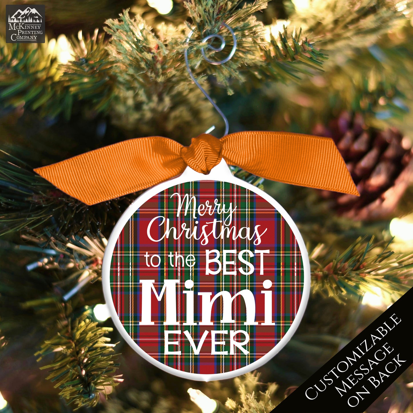Mimi - Christmas Ornament, Grandma Gift, Bauble - Custom, Personalized