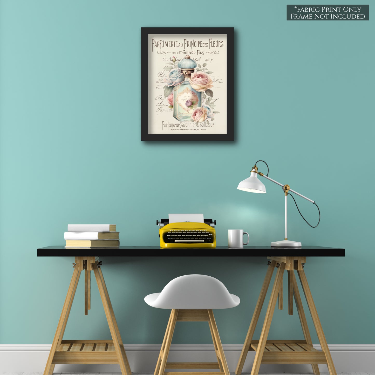 Shabby Chic Fabric - French Floral, Country, Spring, Flower, Vintage, Quilt Block, Quilting, Sewing