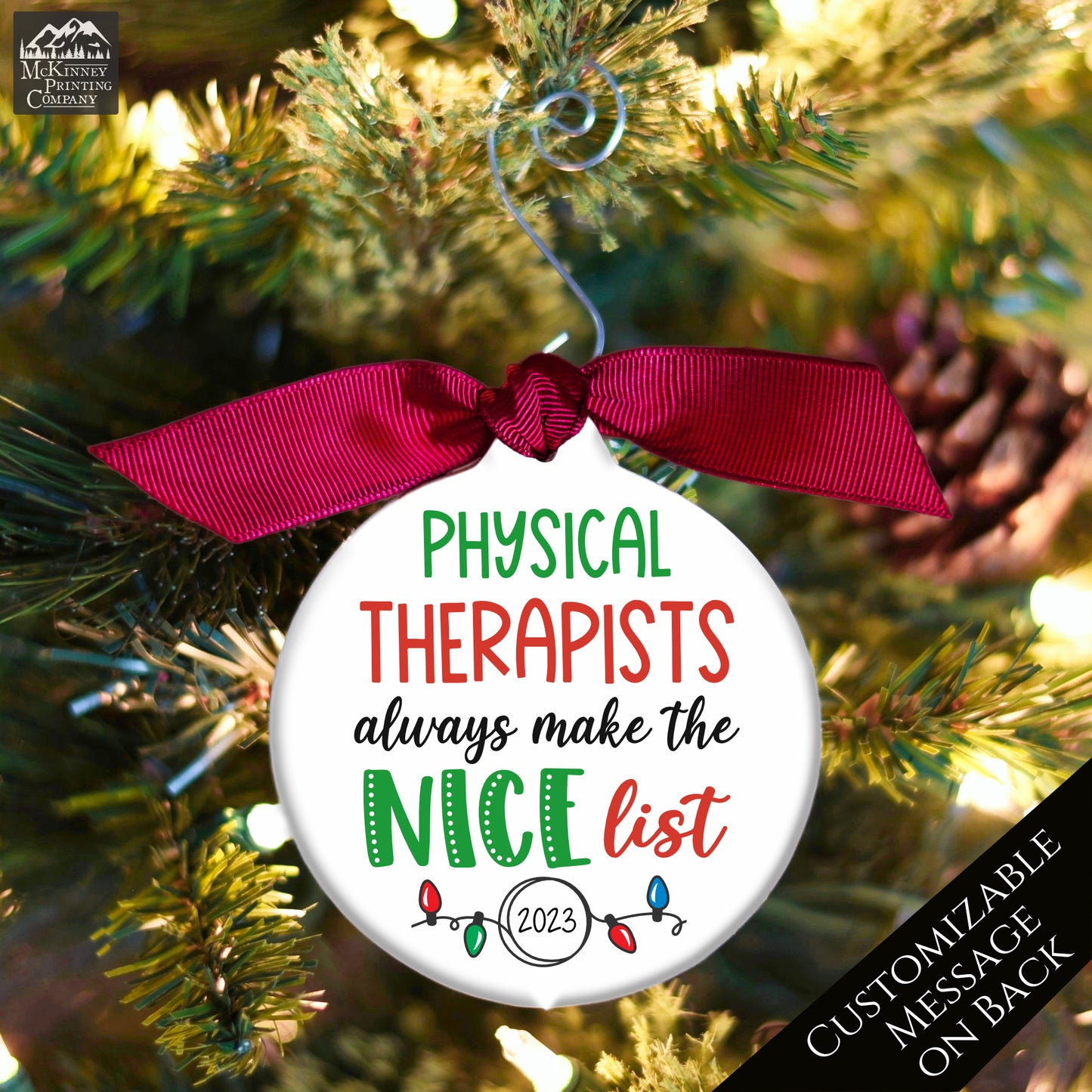 Physical Therapists - Christmas Ornament, Gifts, PT, Personalized