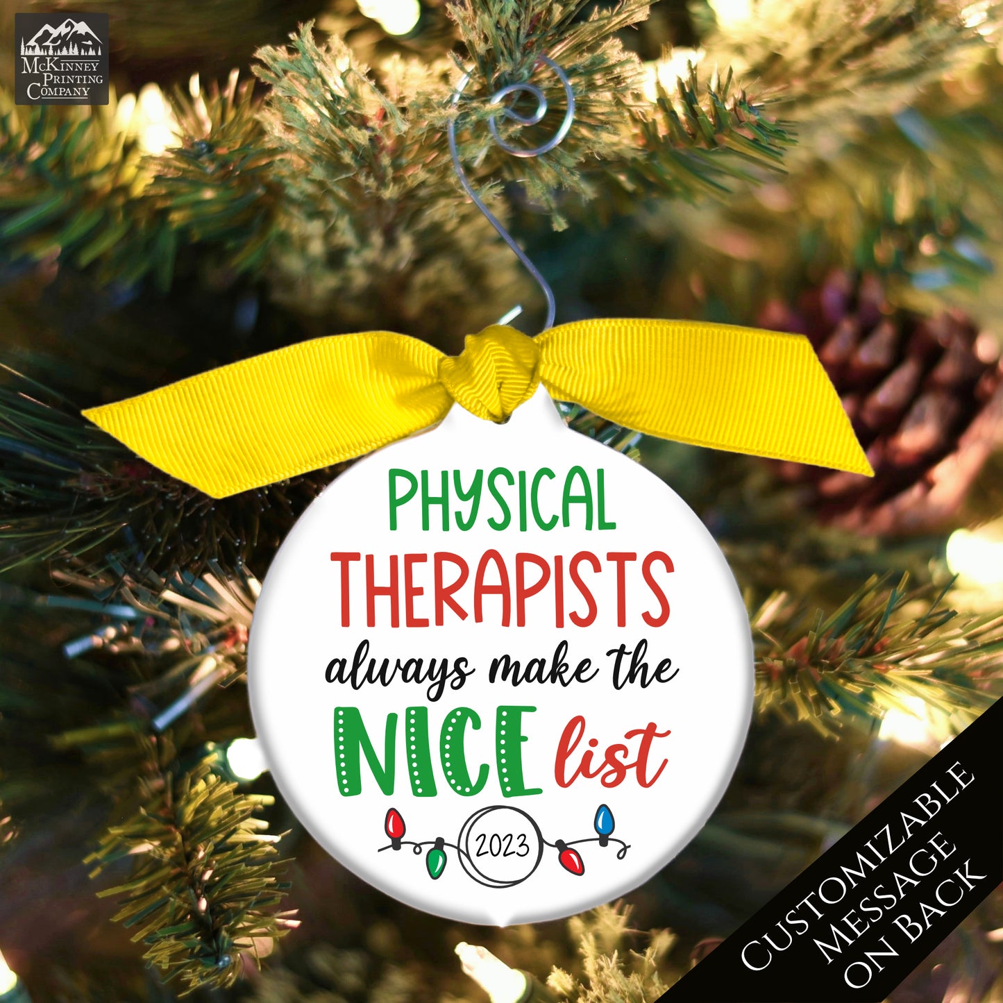Physical Therapists - Christmas Ornament, Gifts, PT, Personalized