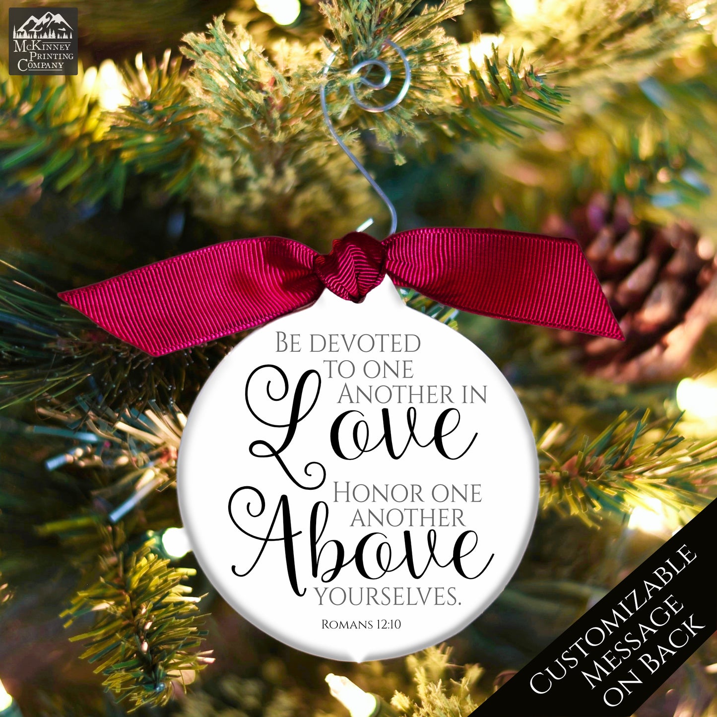 Romans 12 - Christian Ornaments, Wedding Gift, Christmas, Bible