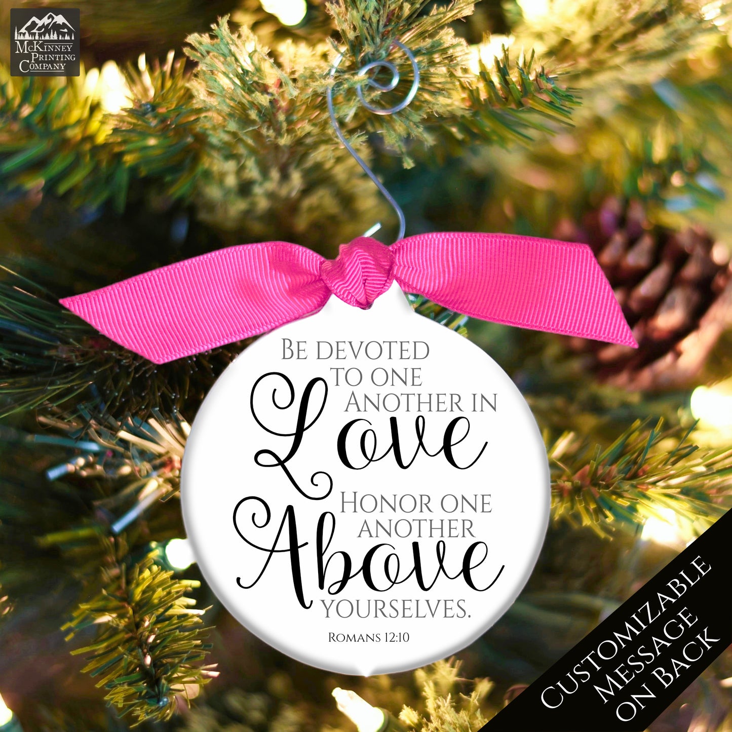 Romans 12 - Christian Ornaments, Wedding Gift, Christmas, Bible