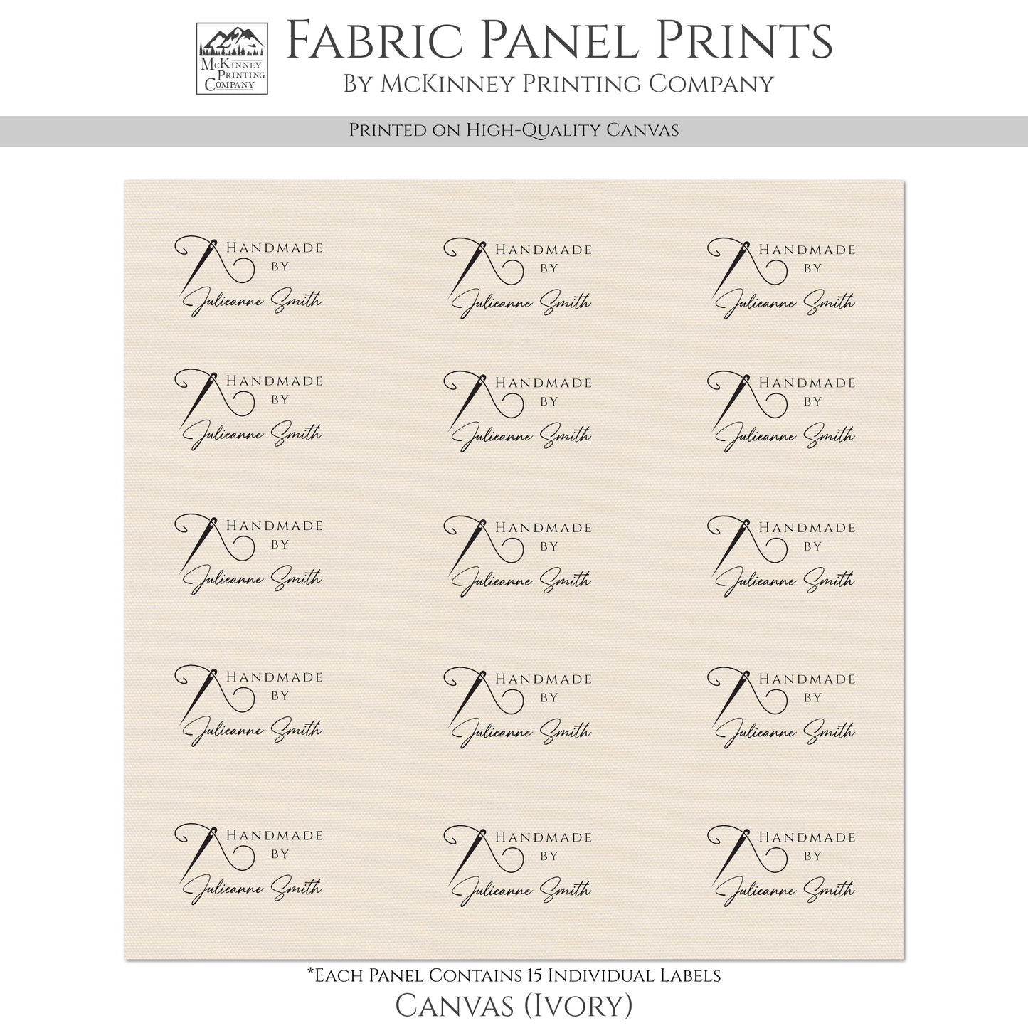 Sewing Labels for Handmade Items - Quilt Labels, Personalized Quilt Labels, Custom Quilt Labels, Quilting, Tags