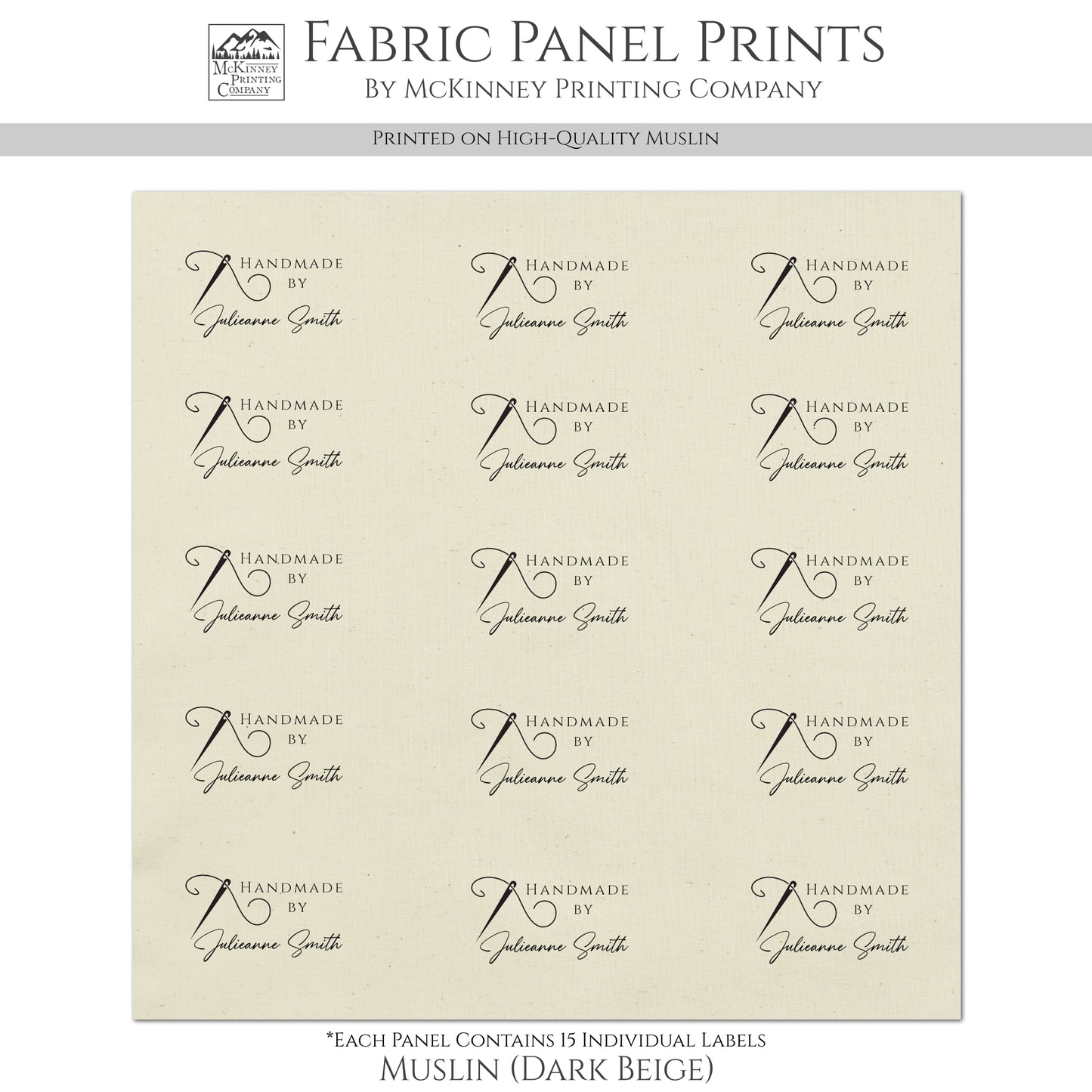 Sewing Labels for Handmade Items - Quilt Labels, Personalized Quilt Labels, Custom Quilt Labels, Quilting, Tags