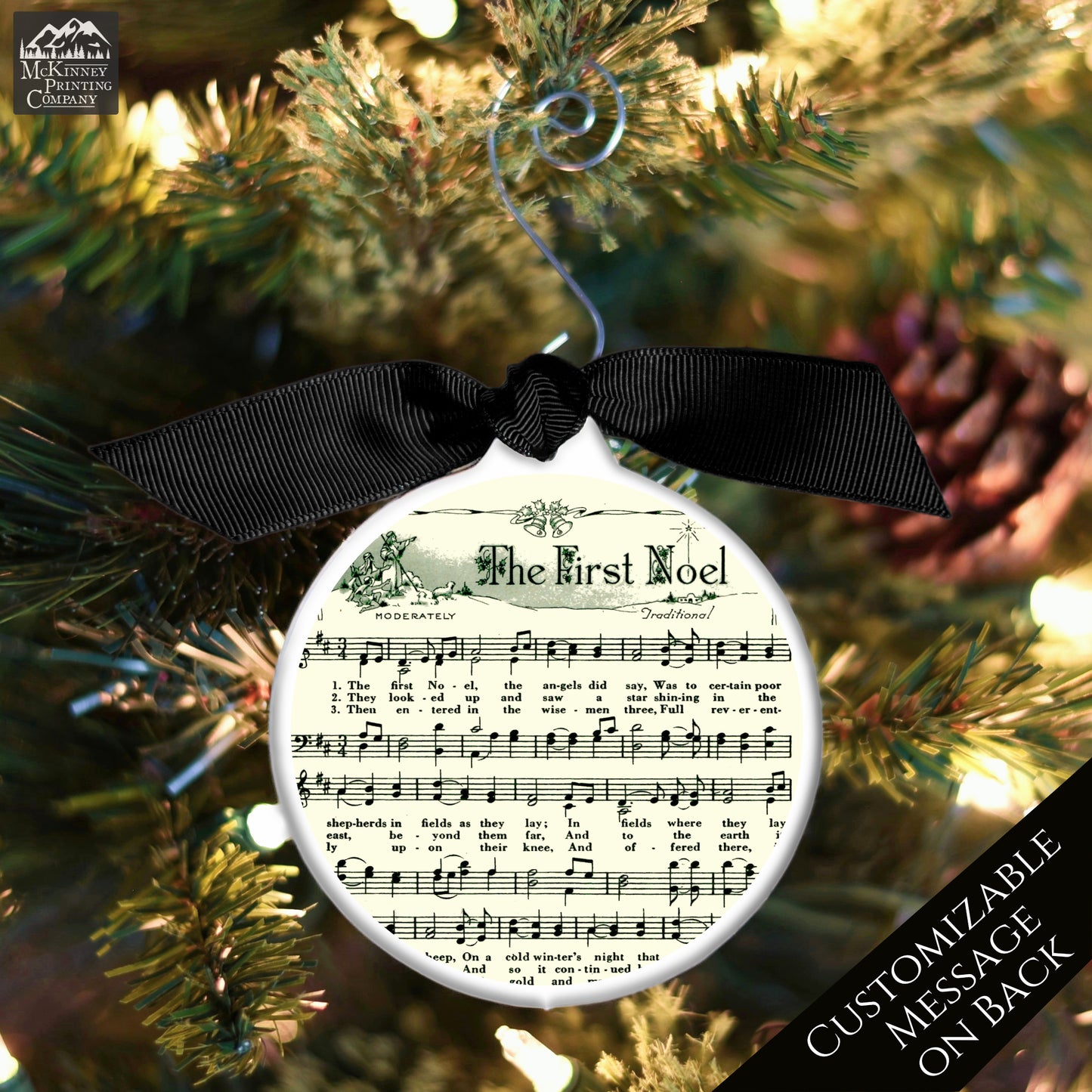 Christmas Sheet Music - Ornament, Lyrics, Hymn, The First Noel, Song