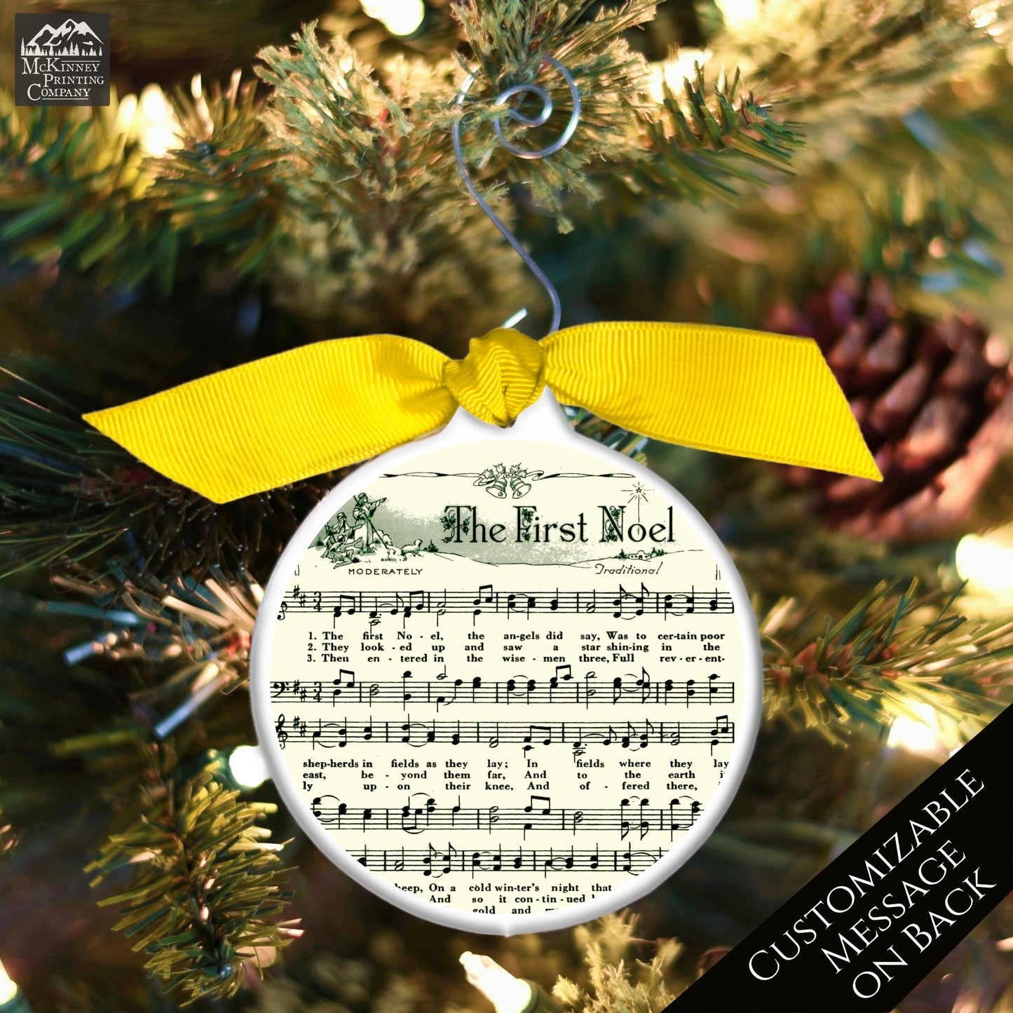 Christmas Sheet Music - Ornament, Lyrics, Hymn, The First Noel, Song