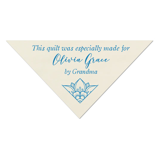 Quilting Label, Fabric Tag, Quilt