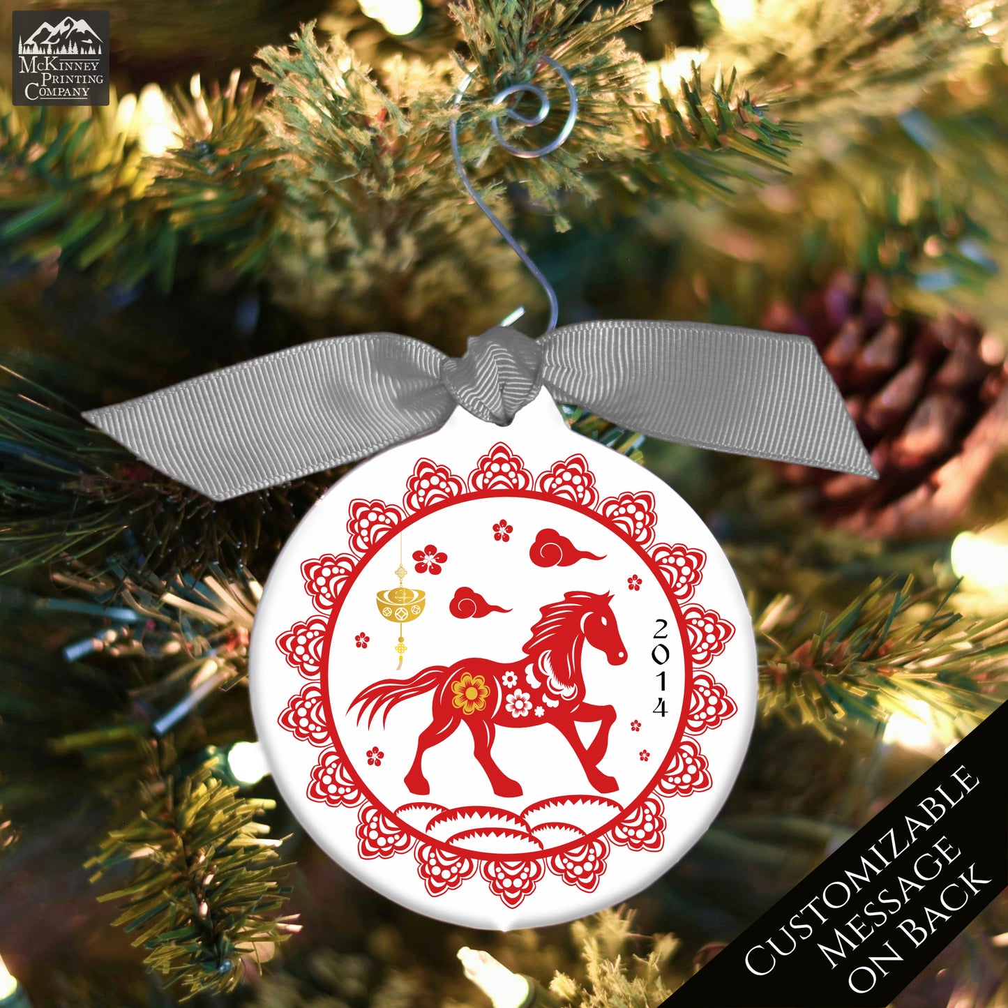 Chinese New Year - Christmas Ornament, Year of the Horse, Zodiac