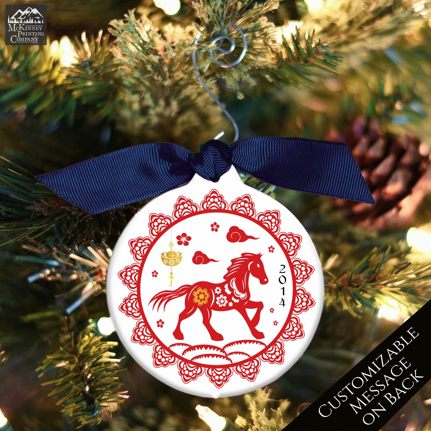 Chinese New Year - Christmas Ornament, Year of the Horse, Zodiac