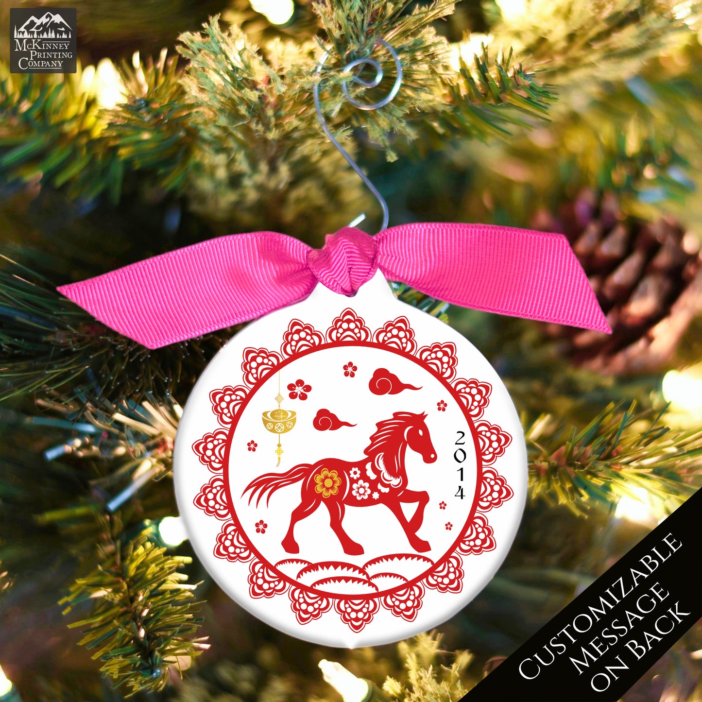 Chinese New Year - Christmas Ornament, Year of the Horse, Zodiac