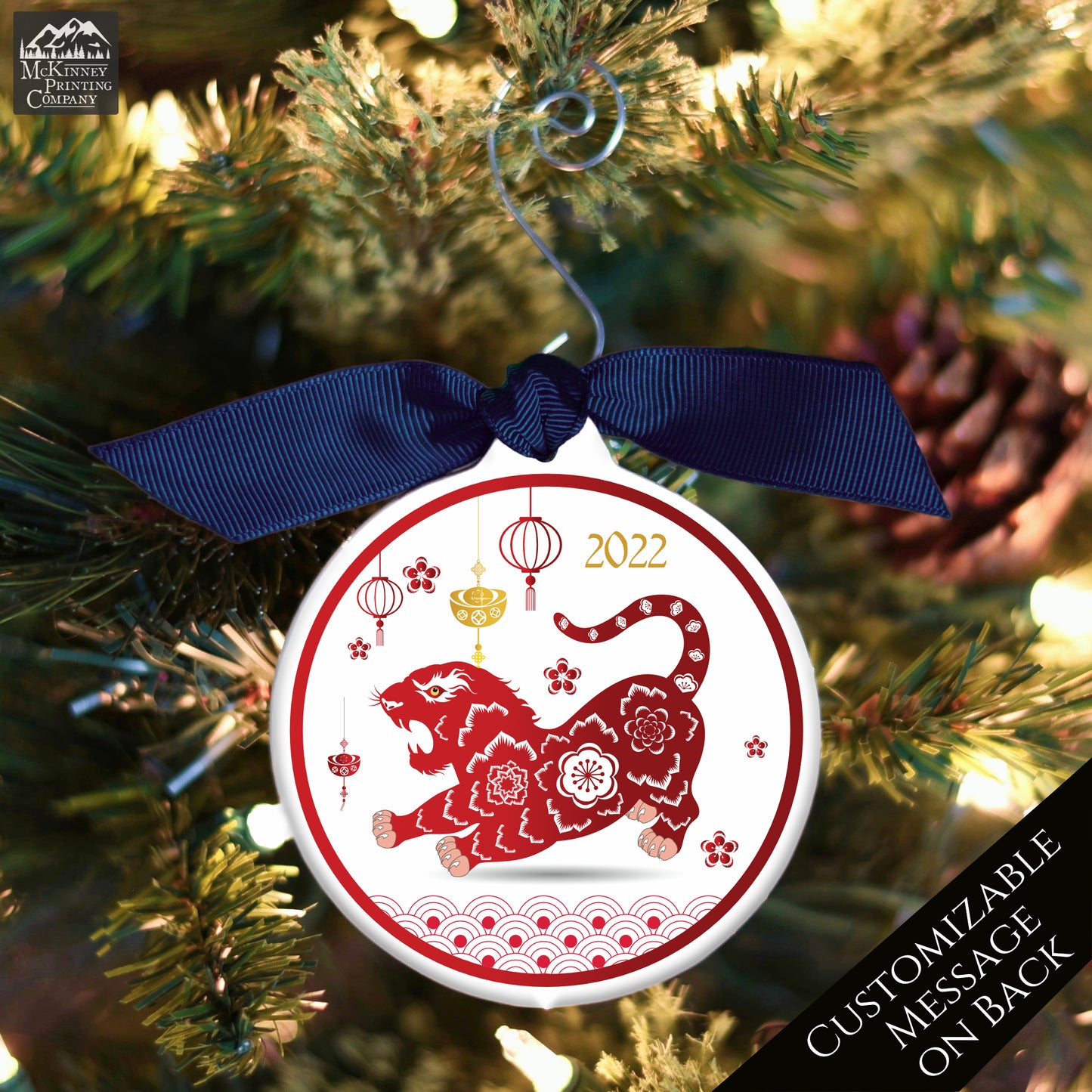 Chinese New Year - Christmas Ornament, Year of the Tiger, Zodiac