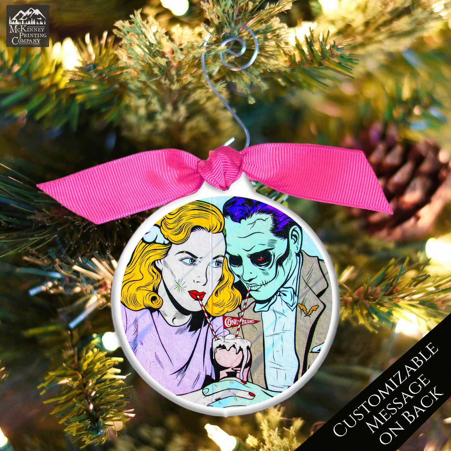Halloween Christmas Ornament - Zombie, Street Art, Graffiti, Abstract