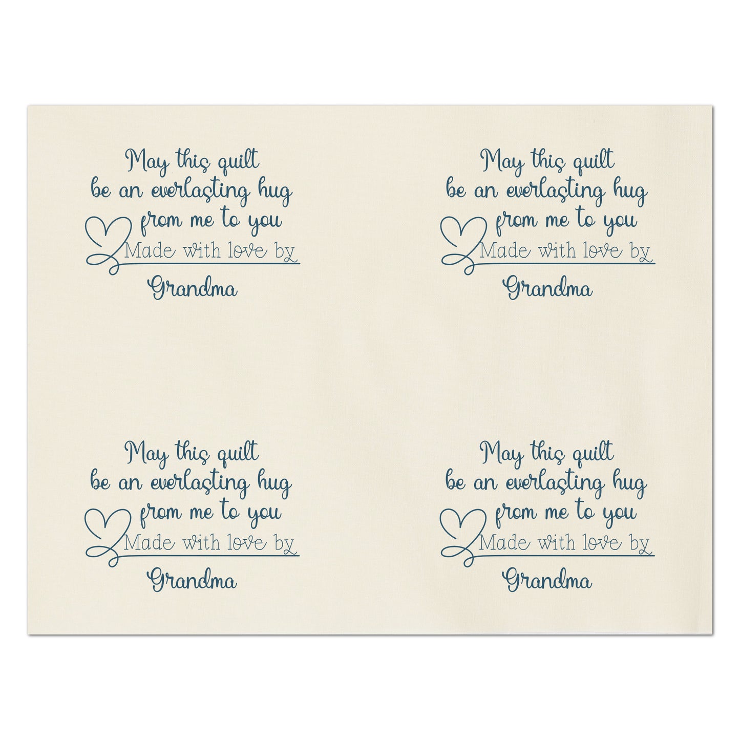 Quilt Labels, Personalized Quilt Labels