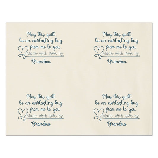 Quilt Labels, Personalized Quilt Labels