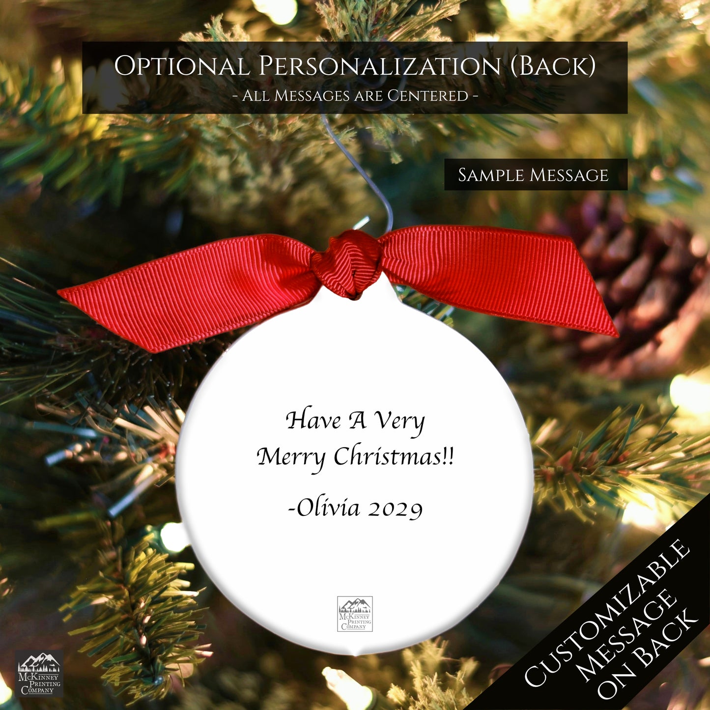 Ephesians, 1:5 - Christmas Ornament, Bible Verse Gift, Christian