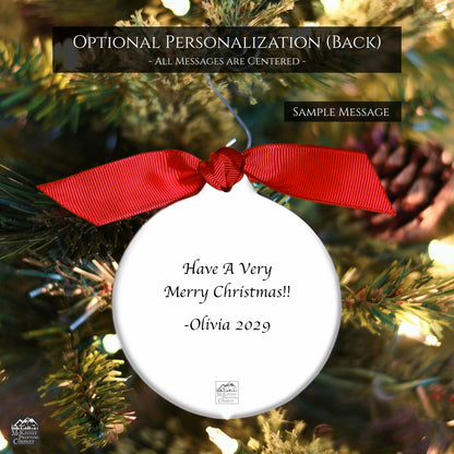 Bible Verse Ornament - Luke 2:14, Scripture, Christmas, Glory to God