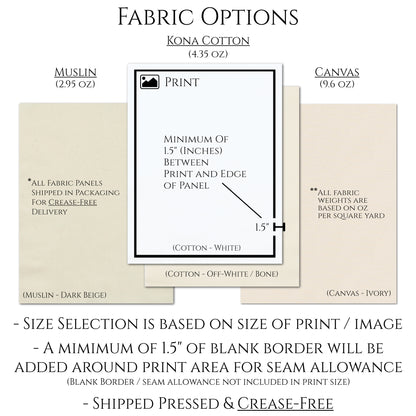 Sewing Labels for Handmade Items - Personalized, Fabric Panel Print, Quilt
