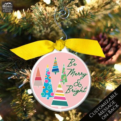 Mid Century Christmas Ornaments - Merry and Bright, 1950s, Vintage, Retro