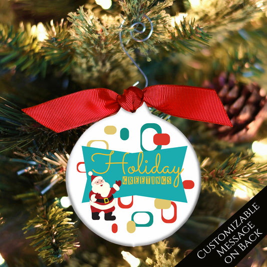 Mid Century Christmas Ornaments -1950s, Holiday, Retro, Santa, Xmas