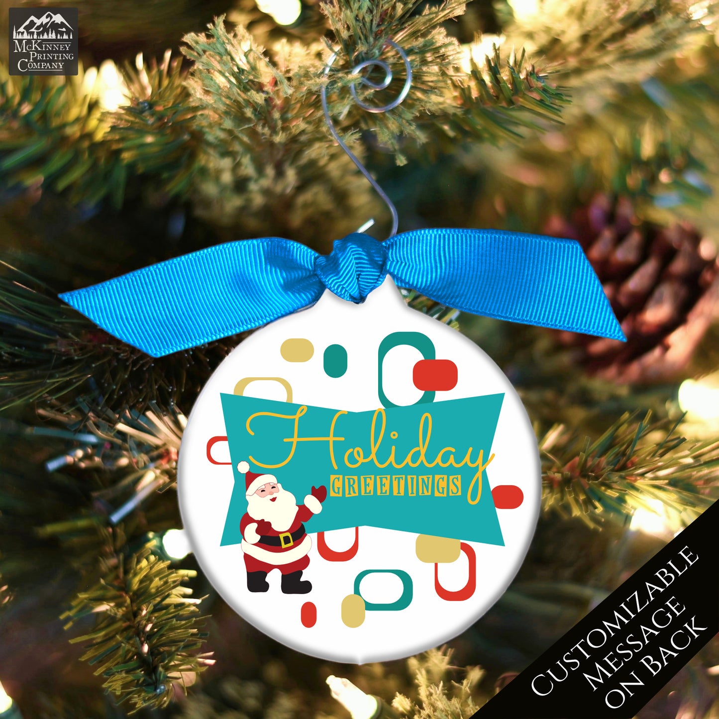 Mid Century Christmas Ornaments -1950s, Holiday, Retro, Santa, Xmas