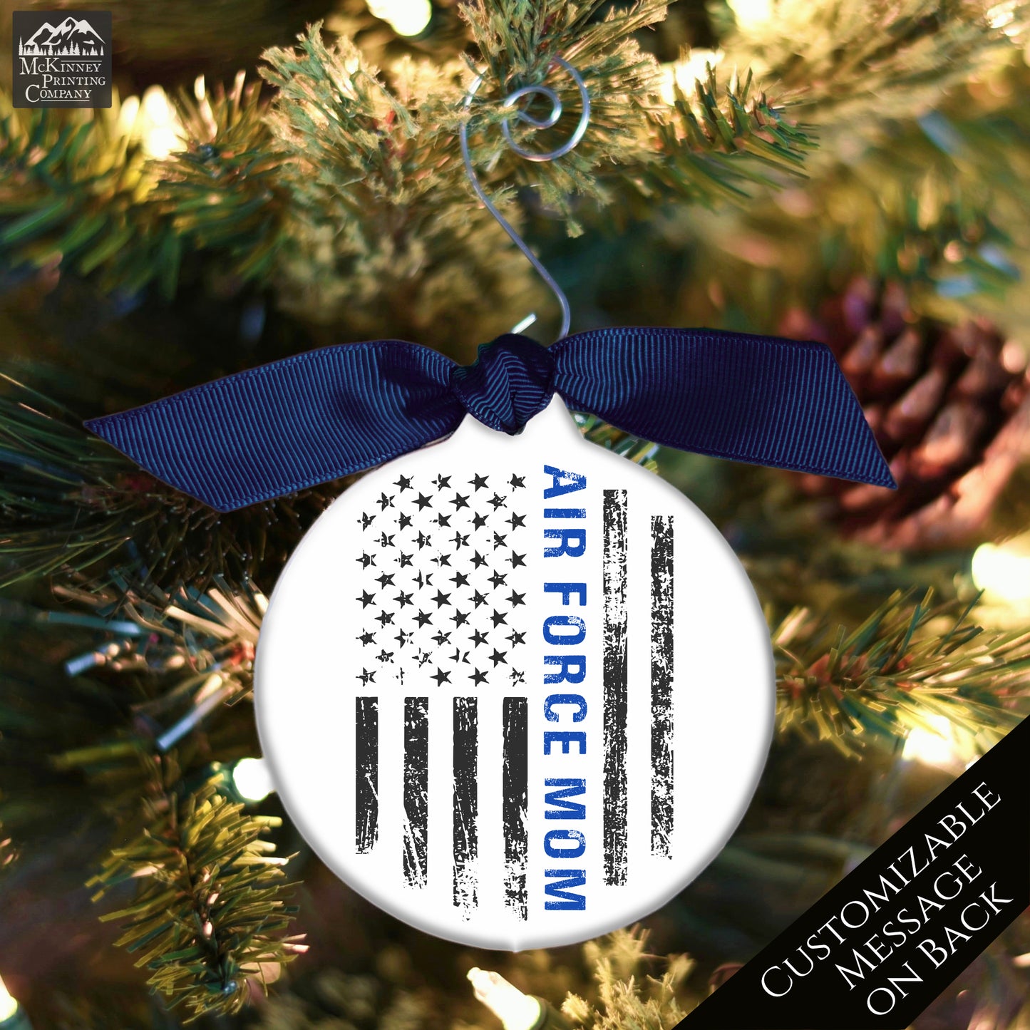 Proud Air Force Mom - Military Ornaments, Christmas, USAF, Gifts