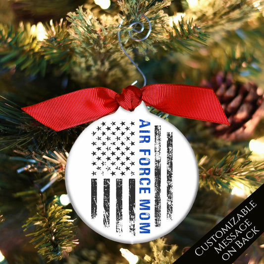 Proud Air Force Mom - Military Ornaments, Christmas, USAF, Gifts
