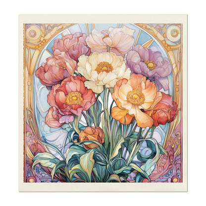 Art Nouveau Fabric - French Country Fabric, Panel, Shabby Chic Fabric, Décor, Quilt Block, Wall Art, Cotton, Quilting
