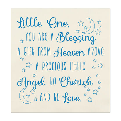 Baby Fabric Panels - Poem, Nursery Rhyme, Wall Art, Decor, Cotton, Quilt Block, Baby Blanket, Infant, Sewing, Quilting