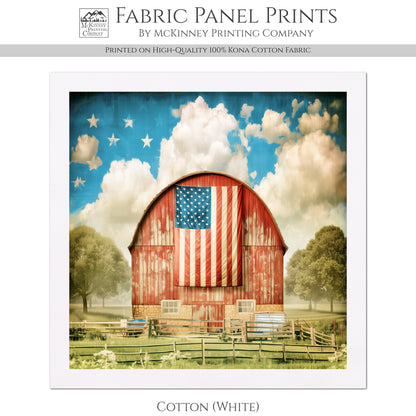 Barn Quilt - Patriotic, Red, Farm, Americana, American Flag, Décor, Wall Art, Country, Farmhouse, Block Print, Cotton, Quilting, Sewing