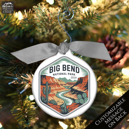 National Park Ornament - Big Bend, Texas, Personalized, Camper, Camping, Hiking, Outdoor, Christmas Gift