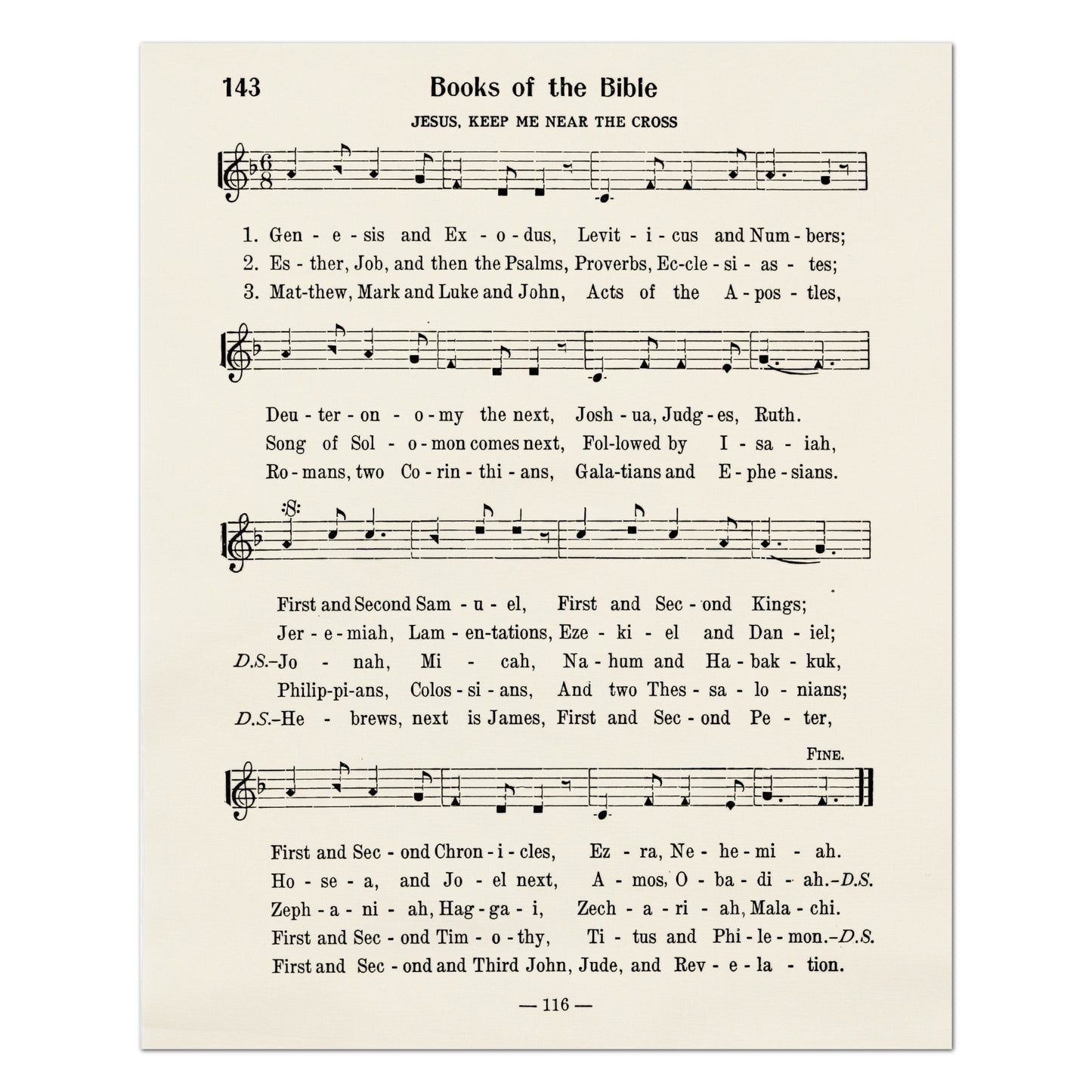 Books of the Bible - Christian Fabric, Religious, Hymn Wall Art, Vintage Sheet Music, Choral, Piano, Quilting, Quilt, Cotton, Sewing, Cotton