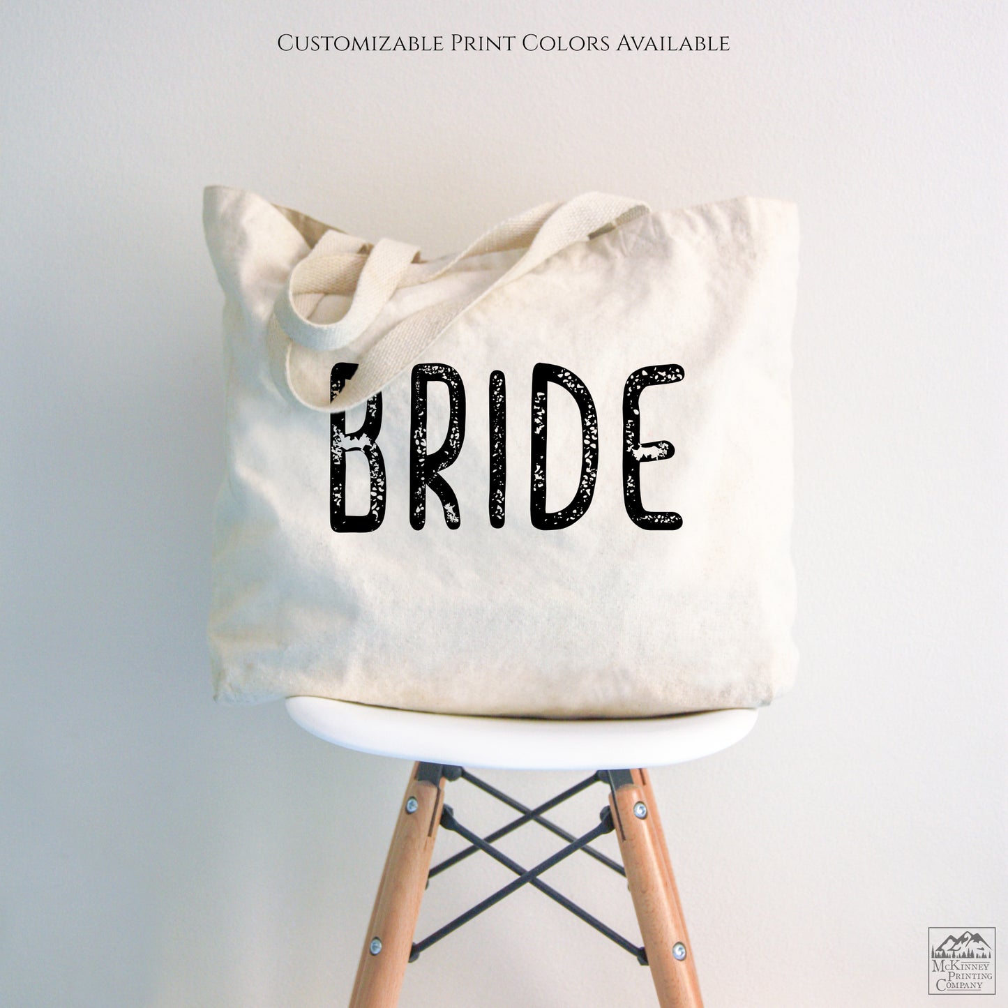 Bride Tote Bag, Bachelorette Travel Tote, Canvas Tote Bag with Zipper, Large
