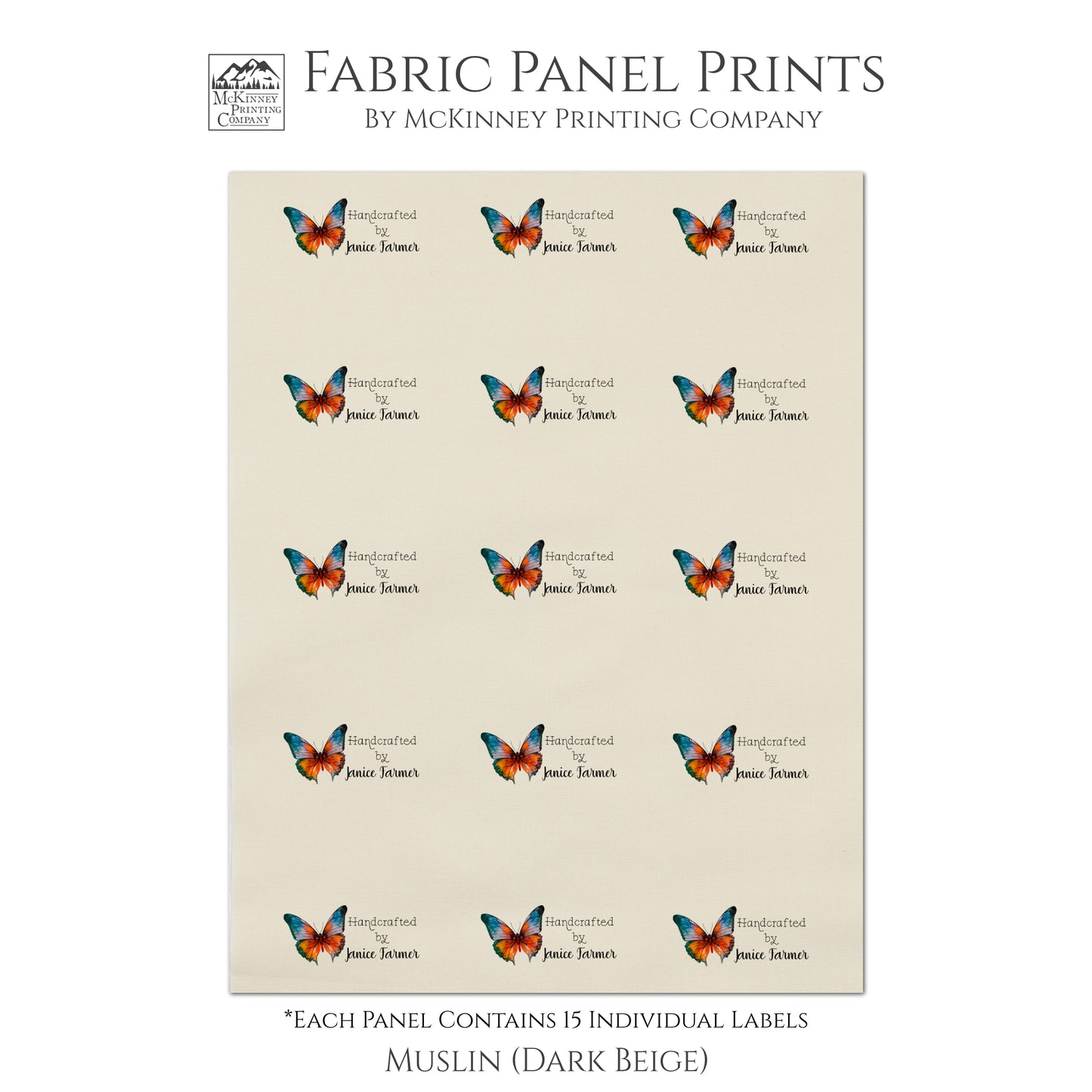 Quilt Labels - Muslin