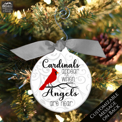 Cardinal Ornament - Christmas Gift, Memorial, Sympathy Gift, Custom