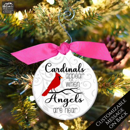 Cardinal Ornament - Christmas Gift, Memorial, Sympathy Gift, Custom