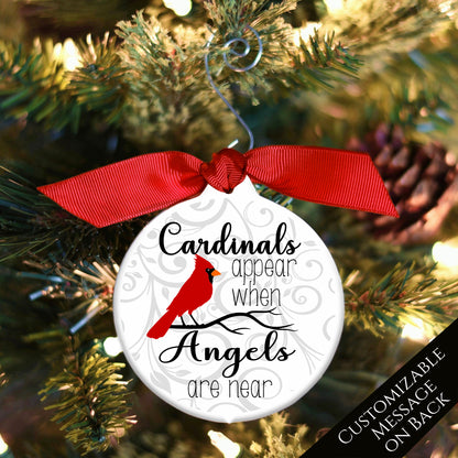 Cardinal Ornament - Christmas Gift, Memorial, Sympathy Gift, Custom